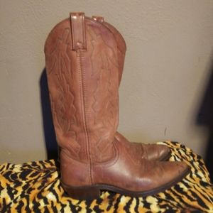 Dan post leather cowgirl boots